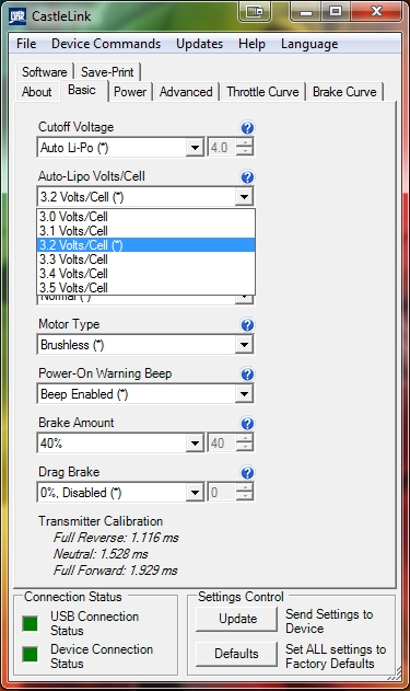 AUTO-LIPO VOLTS/CELL