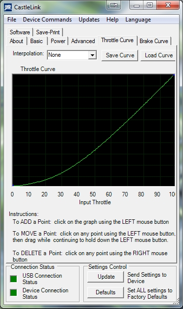  My Throttle Curve